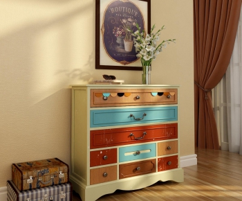 American Style Side Cabinet/Entrance Cabinet-ID:325680553