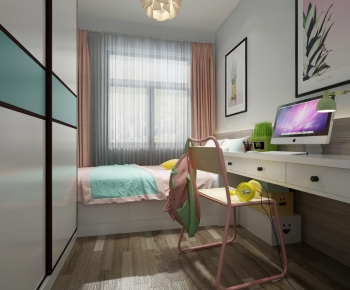 Nordic Style Girl's Room Daughter's Room-ID:743782517