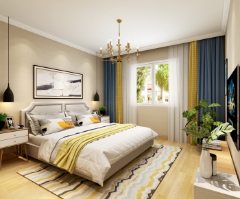 Nordic Style Bedroom-ID:985208336