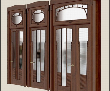 European Style Solid Wood Door-ID:501302738