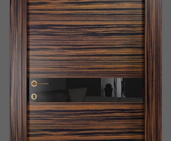 Modern Solid Wood Door-ID:524499825