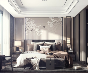 New Chinese Style Bedroom-ID:244829633