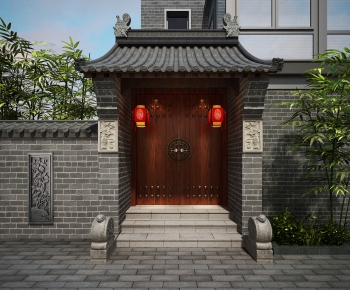 中式古建门头-ID:705004377