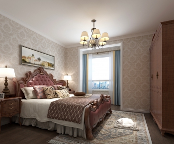 Simple European Style Bedroom-ID:682163452