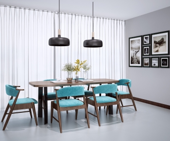 New Chinese Style Dining Table And Chairs-ID:194662928
