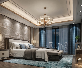 New Chinese Style Bedroom-ID:479543939