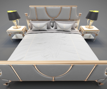 Modern Double Bed-ID:635064613