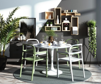 Nordic Style Dining Table And Chairs-ID:622552855
