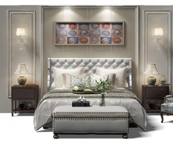 European Style Double Bed-ID:287847559