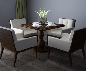 American Style Dining Table And Chairs-ID:738808876
