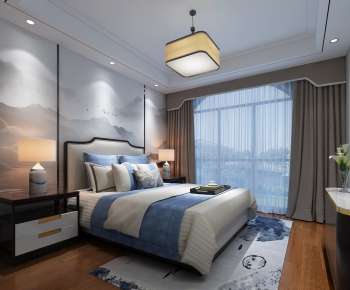 New Chinese Style Bedroom-ID:326291815