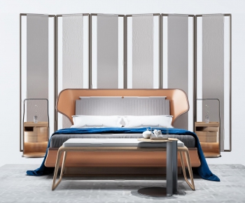 New Chinese Style Double Bed-ID:926926231