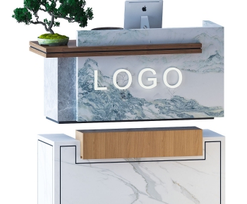 New Chinese Style Reception Desk-ID:325249724