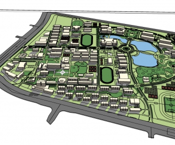 Modern Architectural Bird's-eye View Planning-ID:841411794