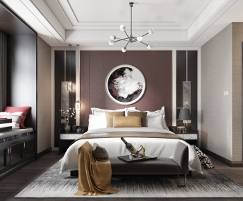 New Chinese Style Bedroom-ID:715533296