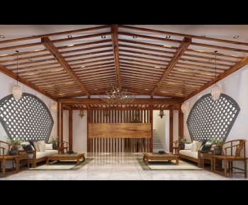 New Chinese Style Hotel Space-ID:214426739