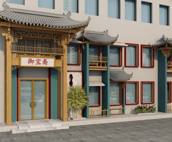 New Chinese Style Facade Element-ID:846296898