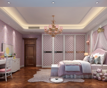 Simple European Style Girl's Room Daughter's Room-ID:809737794
