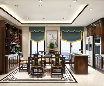 New Chinese Style Dining Room-ID:734273417