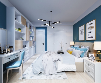 Nordic Style Bedroom-ID:445785537