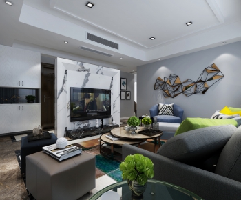 Modern A Living Room-ID:812571775