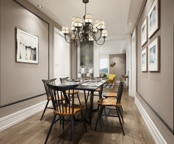 Nordic Style Dining Room-ID:696944976