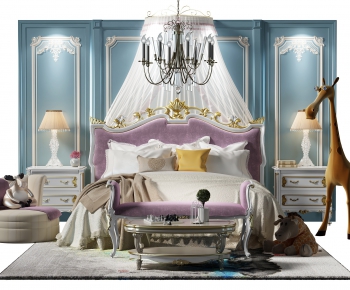 European Style Double Bed-ID:156696981