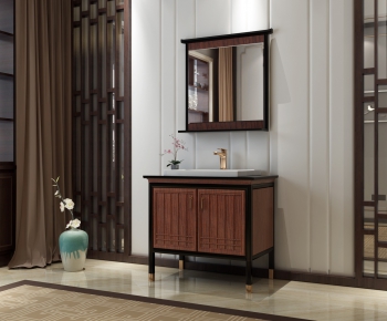 New Chinese Style Bathroom Cabinet-ID:657648444