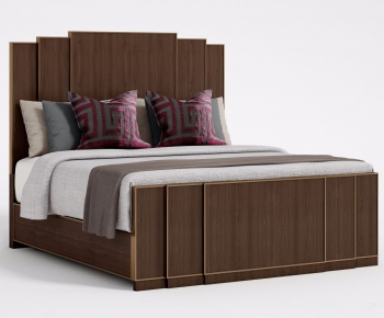New Chinese Style Double Bed-ID:973756587