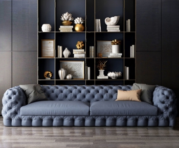 Simple European Style A Sofa For Two-ID:499023596