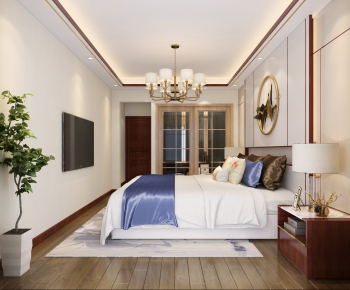 New Chinese Style Bedroom-ID:670188314