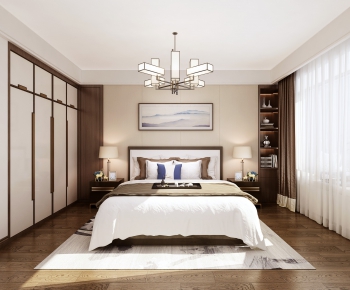 New Chinese Style Bedroom-ID:277410353