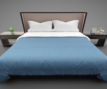 Modern Double Bed-ID:550187859