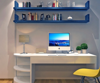 Modern Computer Desk And Chair-ID:627648331