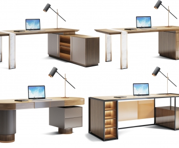 Modern Computer Desk And Chair-ID:843037824