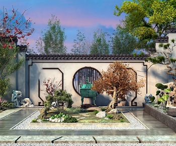New Chinese Style Courtyard/landscape-ID:439549953