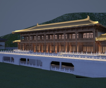 Chinese Style Building Appearance-ID:640271815