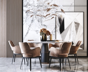 Modern Dining Table And Chairs-ID:163763496