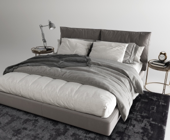 Modern Double Bed-ID:438371684