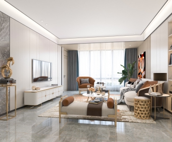 Modern A Living Room-ID:990361431