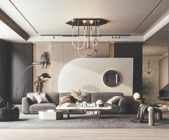 Modern A Living Room-ID:836295265