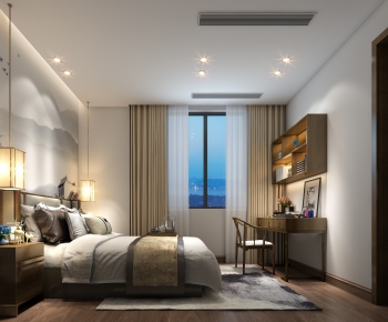 New Chinese Style Bedroom-ID:417508966