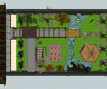 New Chinese Style Courtyard/landscape-ID:237938238