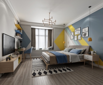 Nordic Style Bedroom-ID:488848693