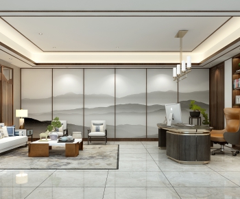 New Chinese Style Manager's Office-ID:650146652