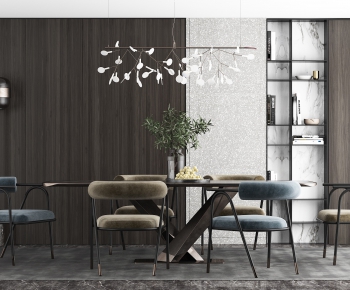 Modern Dining Table And Chairs-ID:477029815