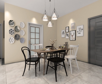 Nordic Style Dining Room-ID:245847322