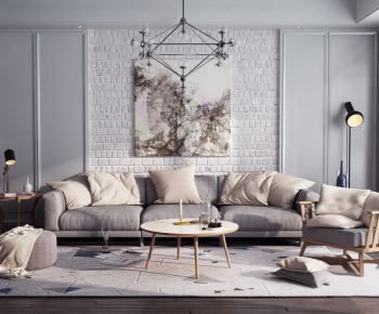 Nordic Style Sofa Combination-ID:870366795