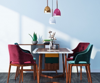 Nordic Style Dining Table And Chairs-ID:131909991