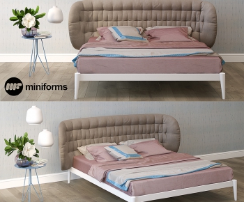 Nordic Style Double Bed-ID:120954795